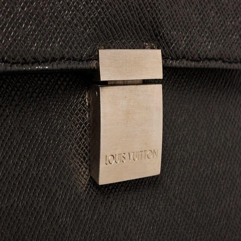 Louis Vuitton Black Leather Briefcase 1