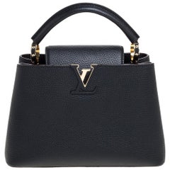 Louis Vuitton Black Leather Capucines BB Bag