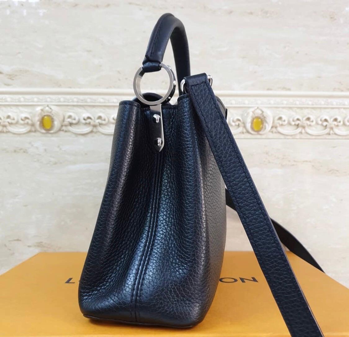 Louis Vuitton Black Leather Capucines BB Shoulder Bag 7