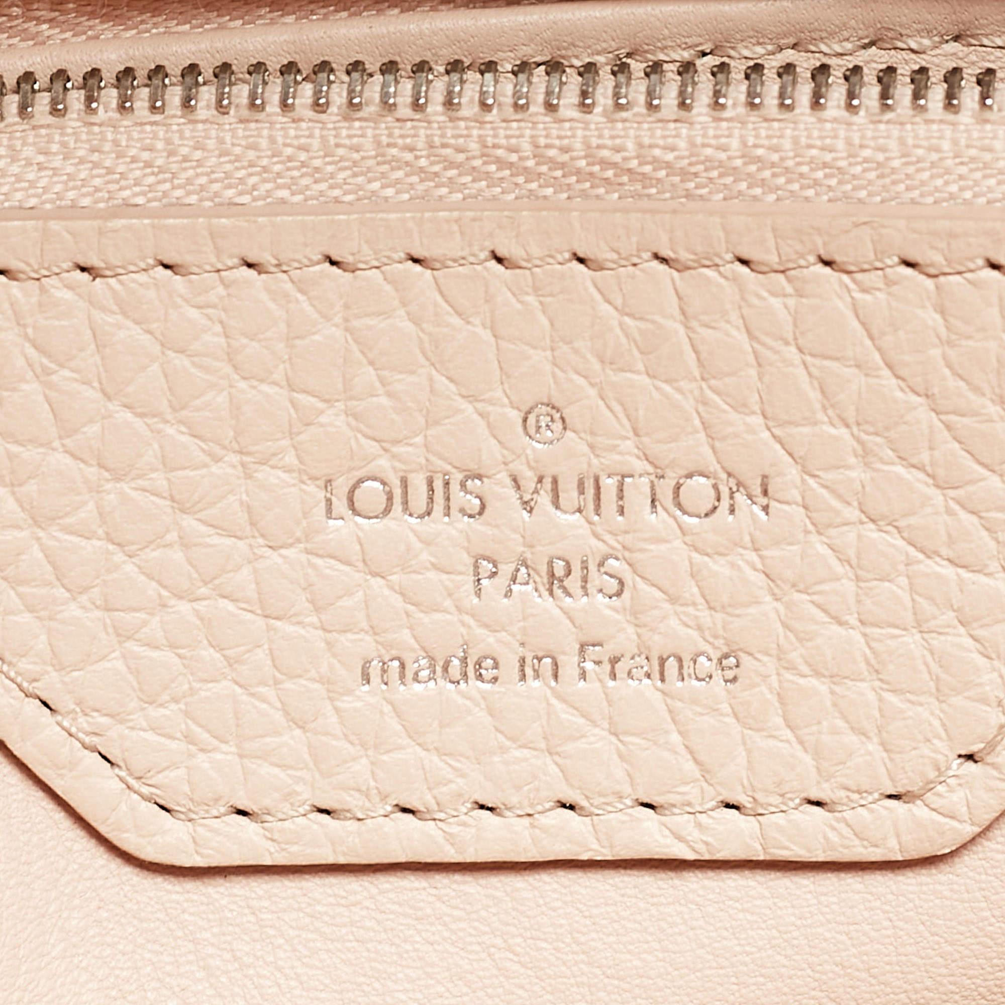 Louis Vuitton Black Leather Capucines MM Bag 3