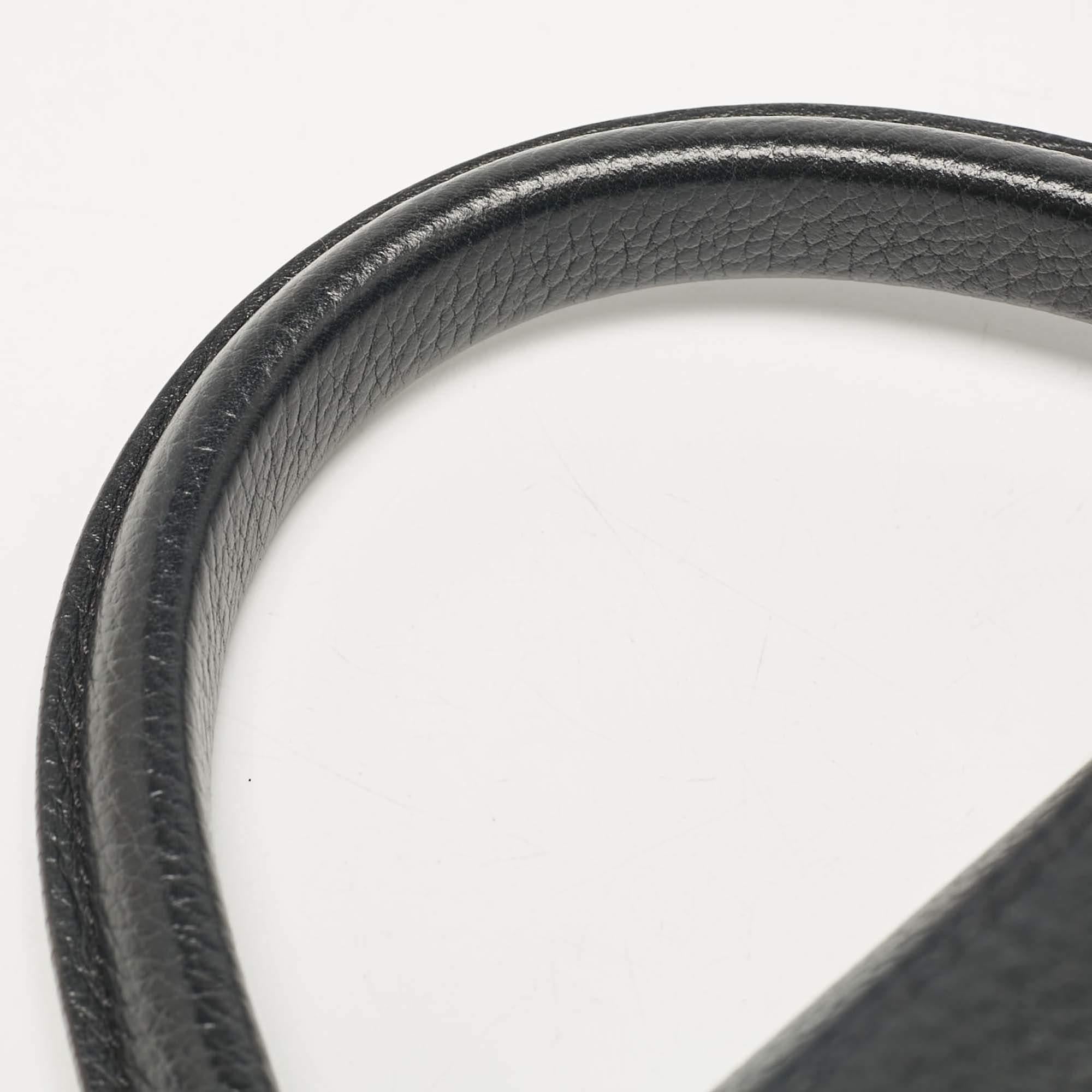 Louis Vuitton Black Leather Capucines PM Bag 3