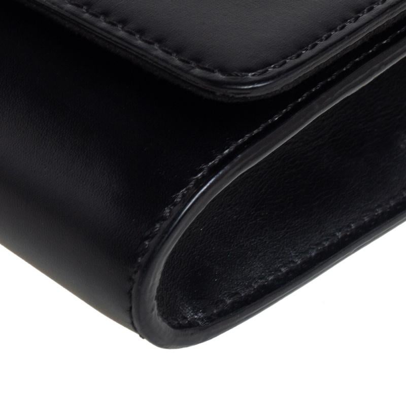 Louis Vuitton Schwarzes Leder Kette Louise GM Tasche 7