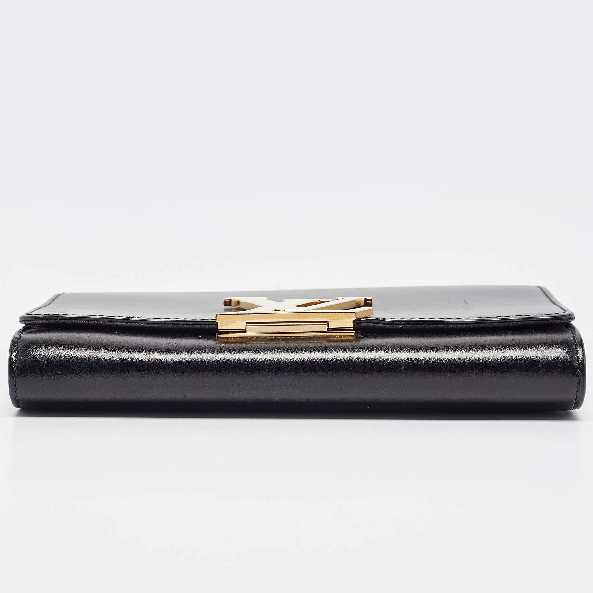 Louis Vuitton Black Leather Chain Louise GM Bag 5