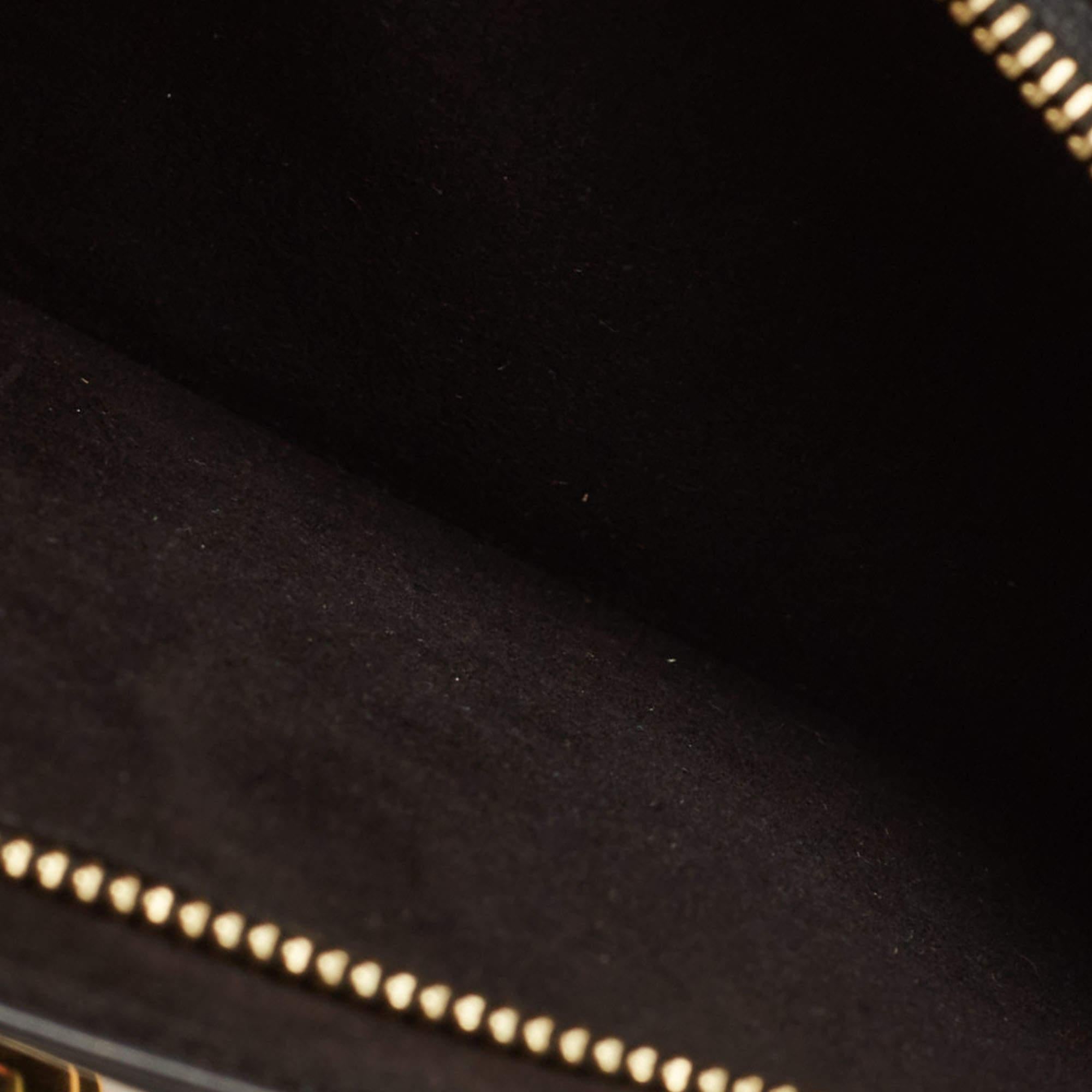 Louis Vuitton Black Leather Chain Louise MM Bag 9