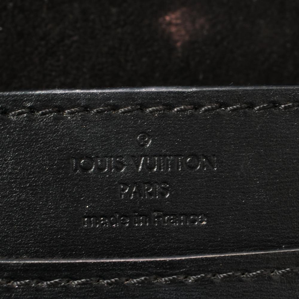 Louis Vuitton Black Leather Chain Louise MM Bag In Fair Condition In Dubai, Al Qouz 2