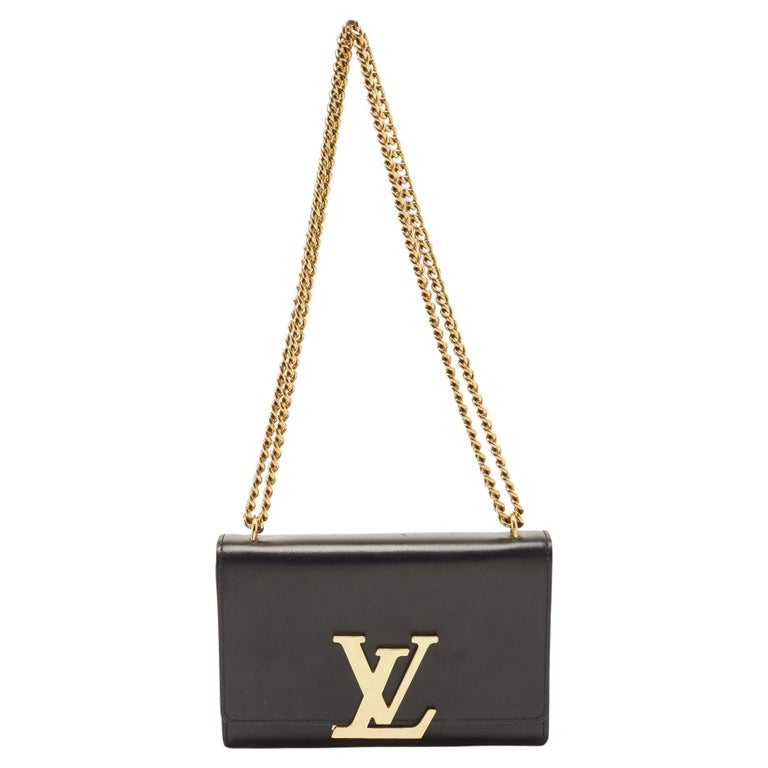 Louis Vuitton Black Vernice Louise GM Clutch Bag