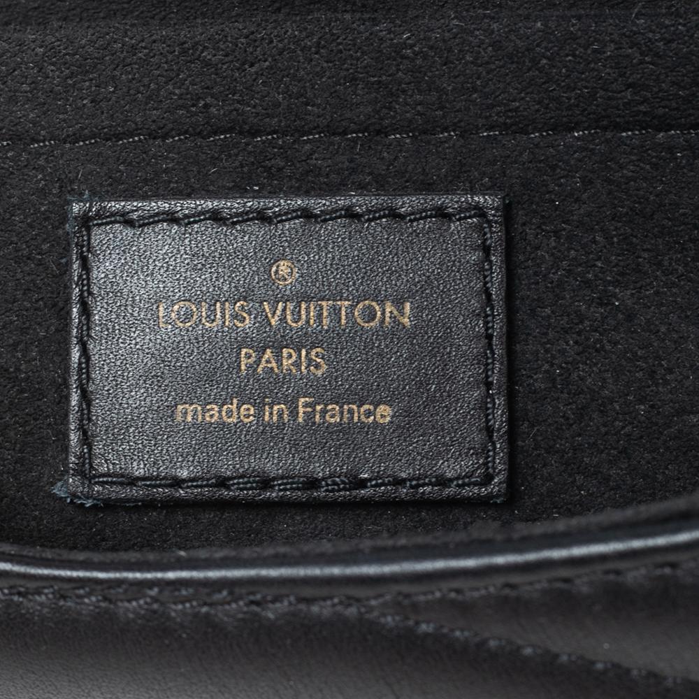 Louis Vuitton Black Leather Chain New Wave MM Bag 3
