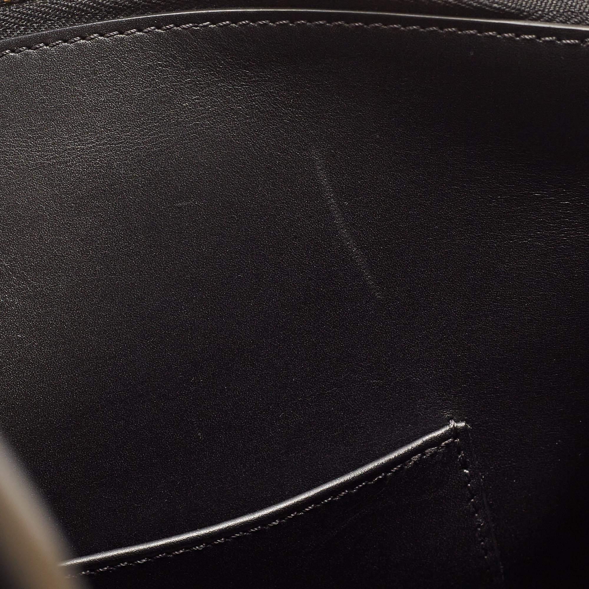 Louis Vuitton Black Leather City Steamer GM Bag For Sale 5