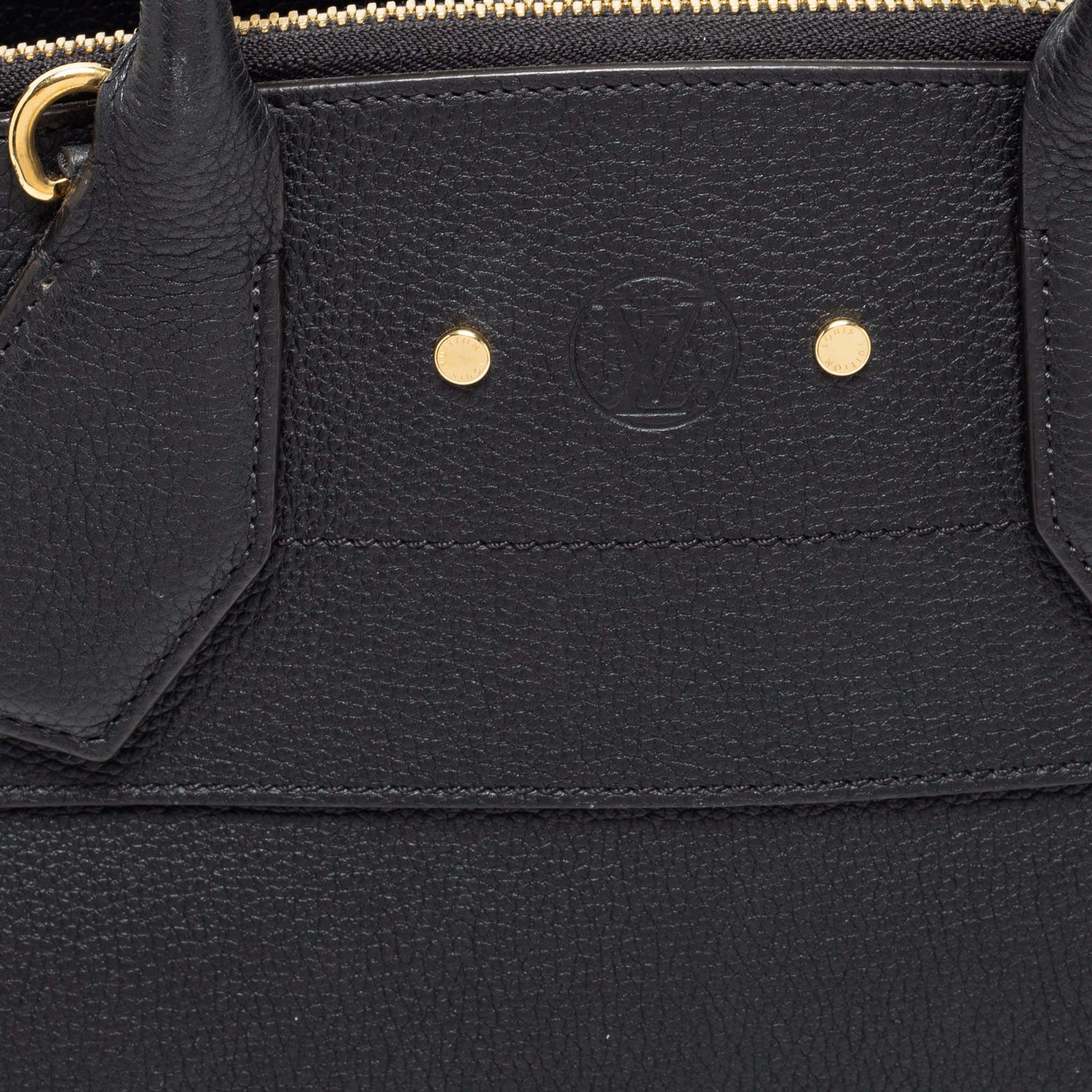 Louis Vuitton Black Leather City Steamer MM Bag 8