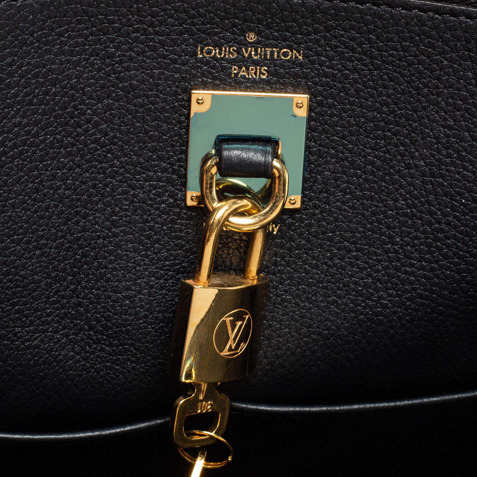 Louis Vuitton Black Leather City Steamer MM Bag 9