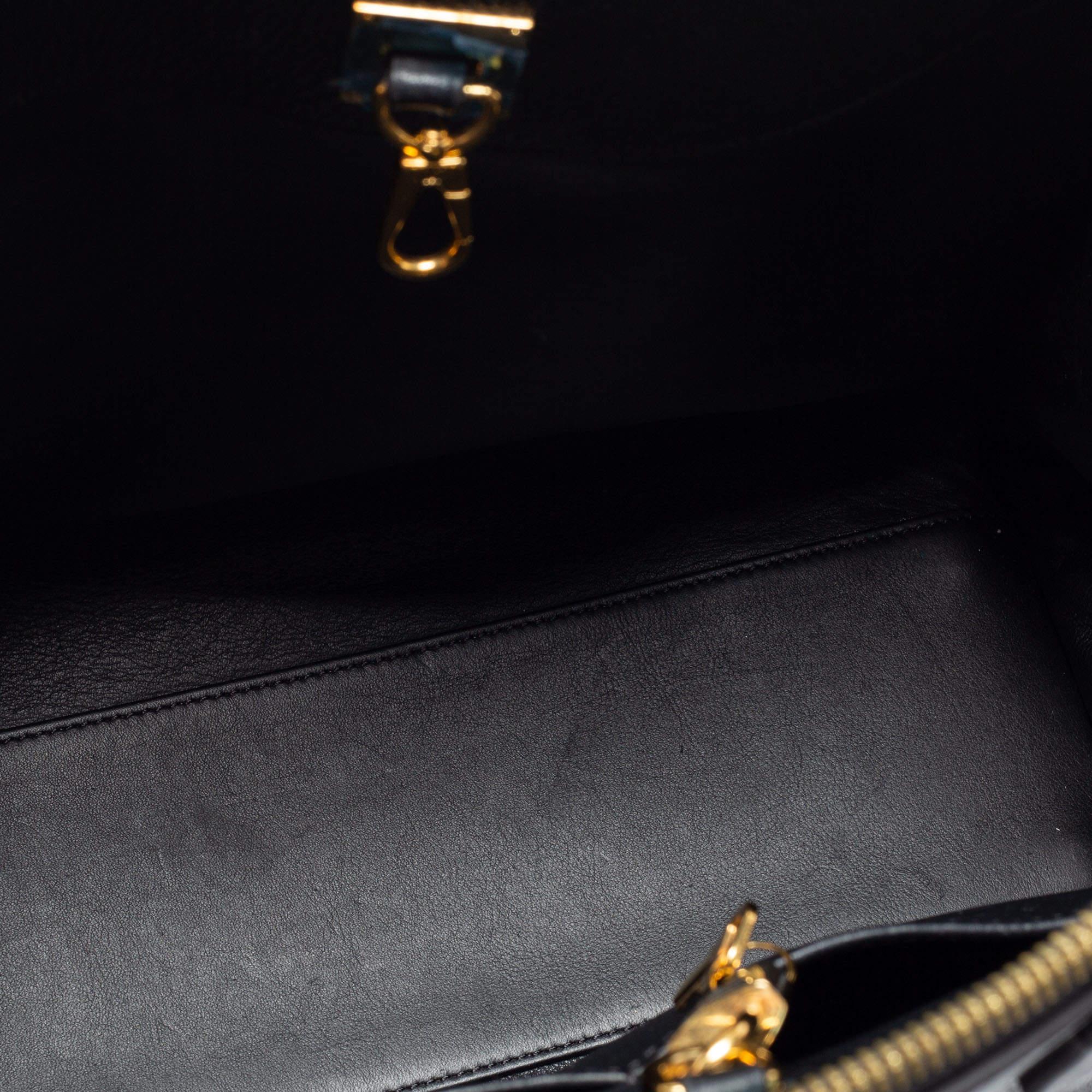 Louis Vuitton Black Leather City Steamer MM Bag 4