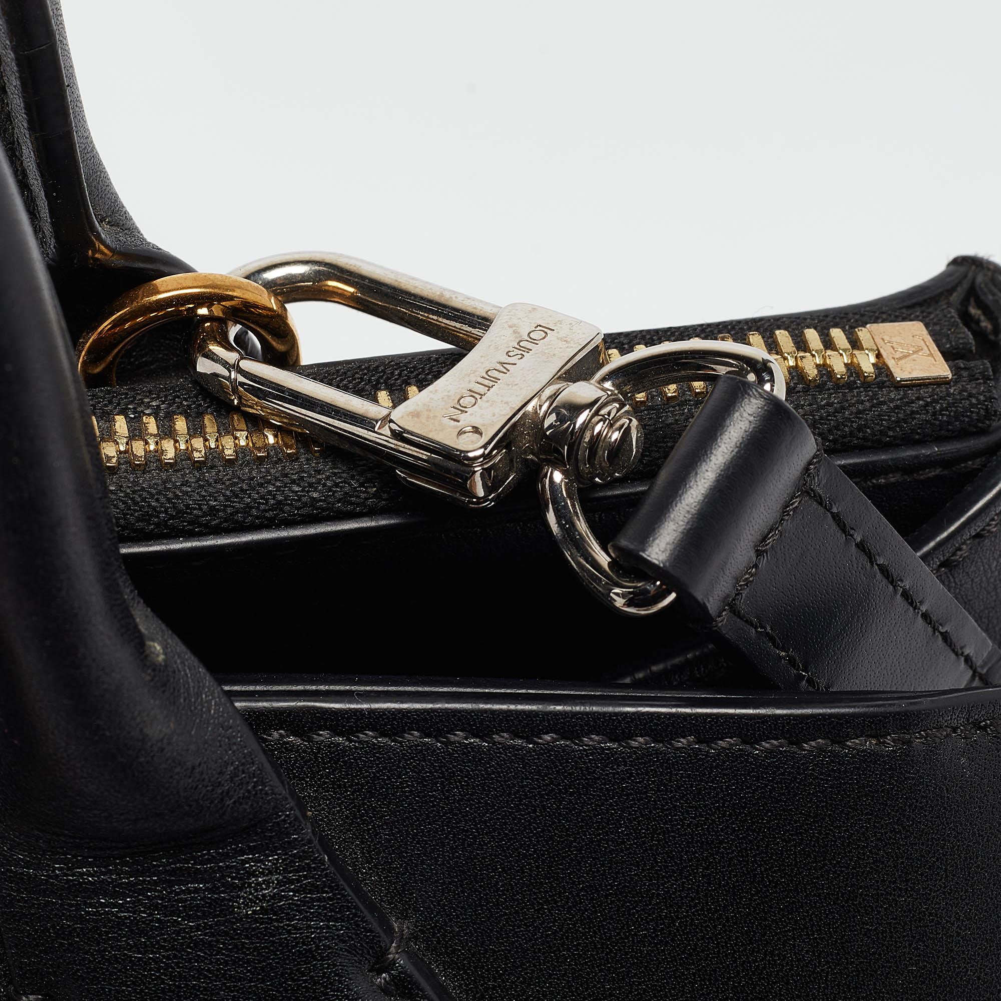 Louis Vuitton Black Leather City Steamer PM Bag 6