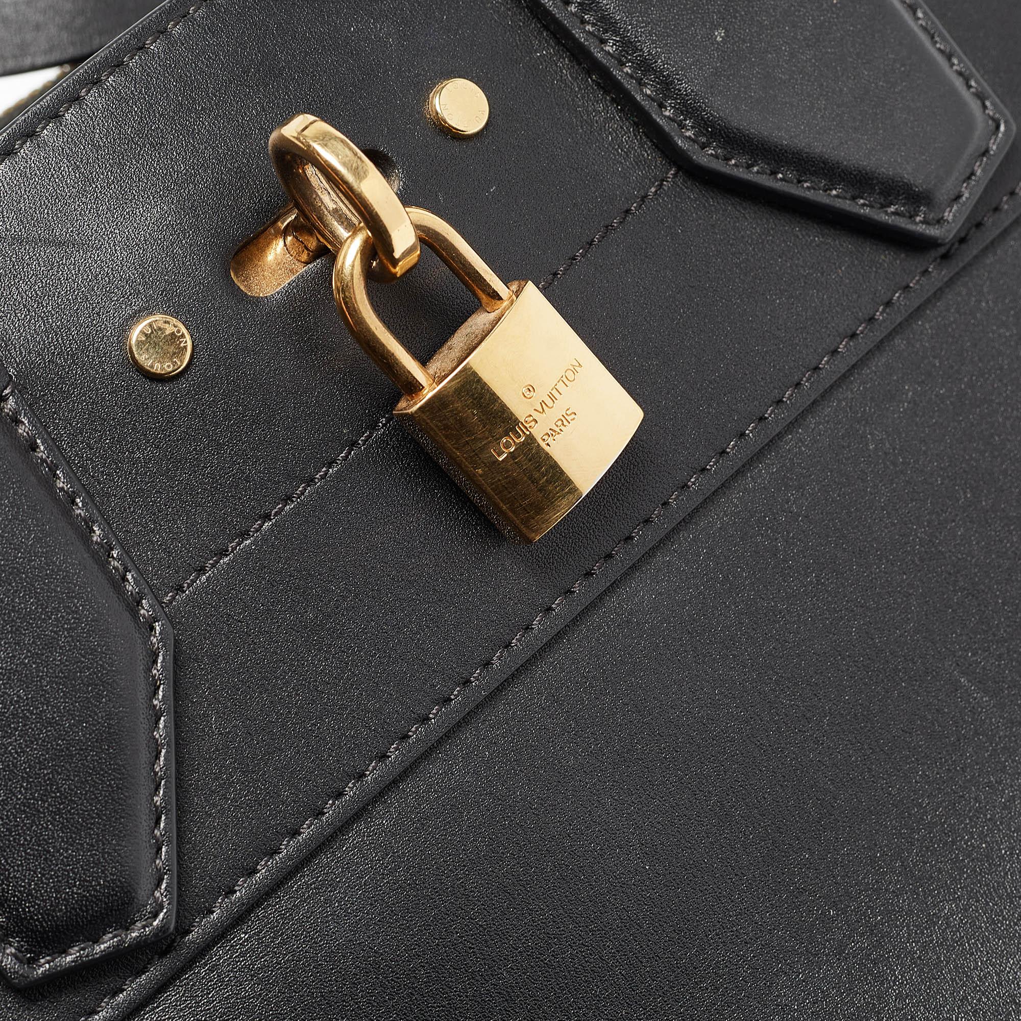 Louis Vuitton Black Leather City Steamer PM Bag 4