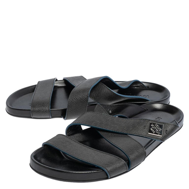 Louis Vuitton Mens Sandals 2023 Ss, Black, 7.0 (Stock Check Required)