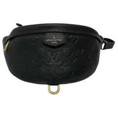 Louis Vuitton Black Leather Empreinte Pouch