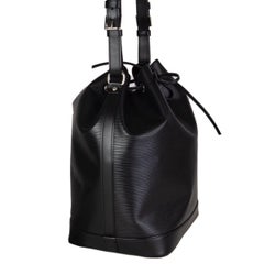 LOUIS VUITTON sac à bandoulière en cuir noir EPI NOE GM Bucket Shoulder Bag