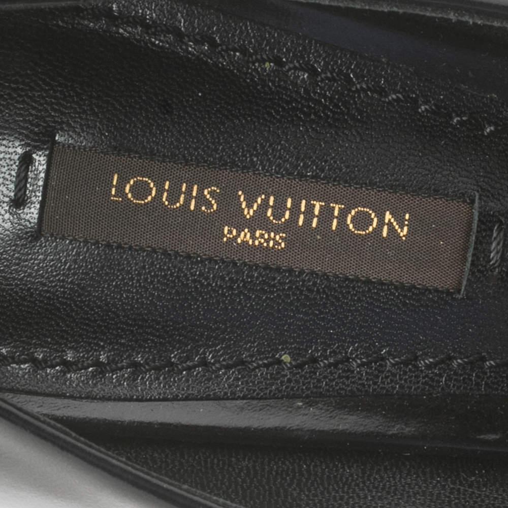 Louis Vuitton Black Leather Eyeline Pointed Toe Pumps Size 39 3