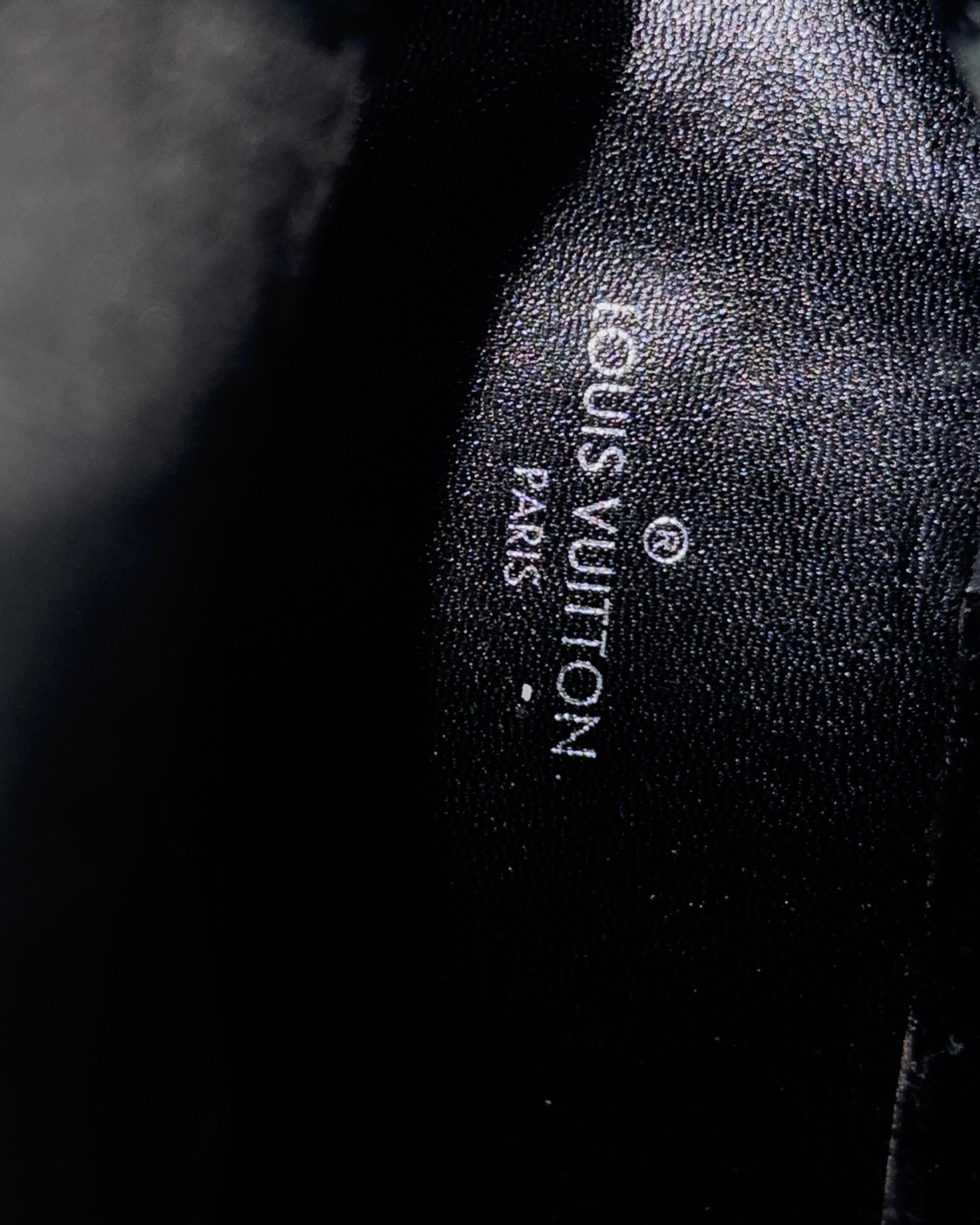 Louis Vuitton Black Leather “Fireball” Western Cowboy Style Ankle Boots 4