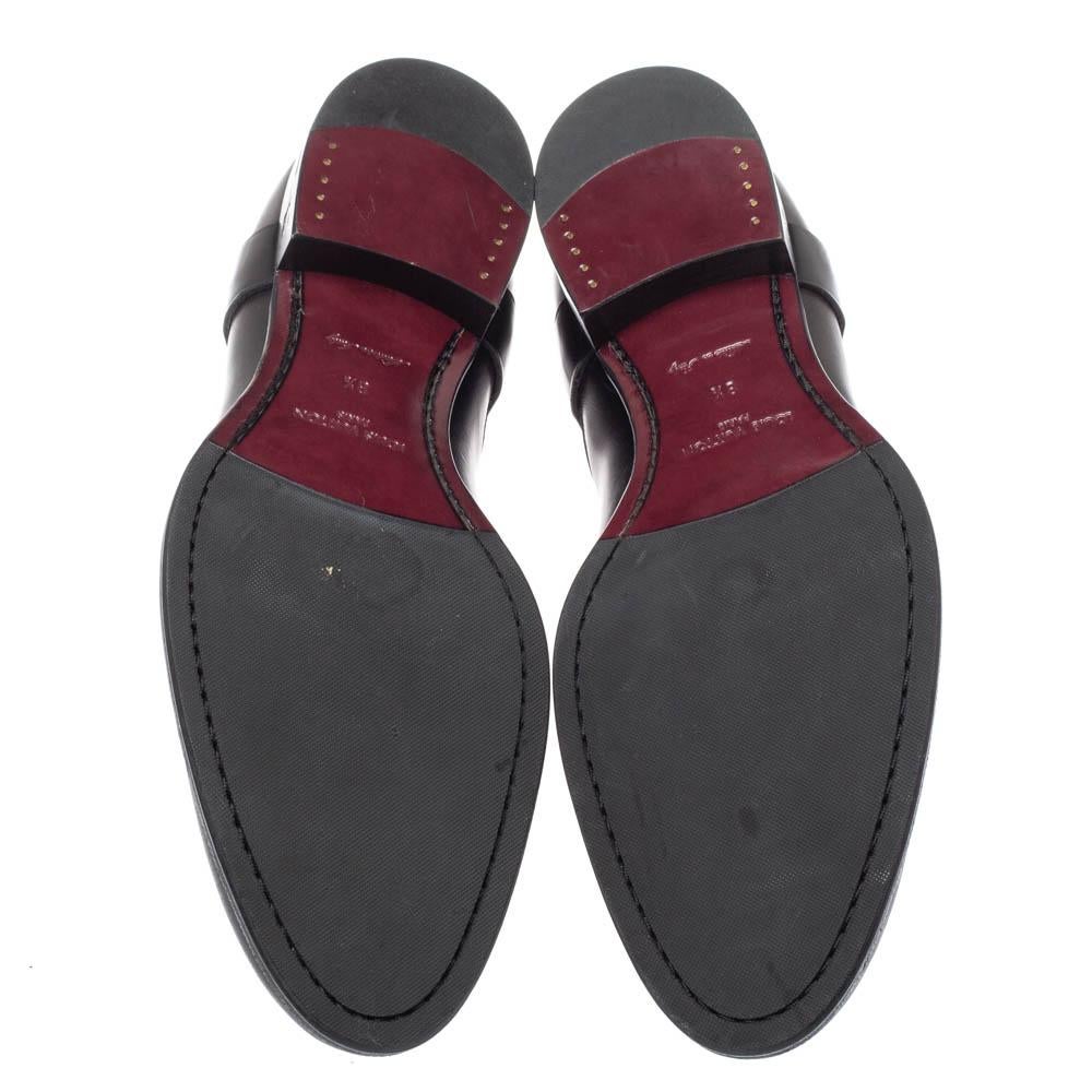 Men's Louis Vuitton Black Leather Greenwich Ankle Boots Size 42.5