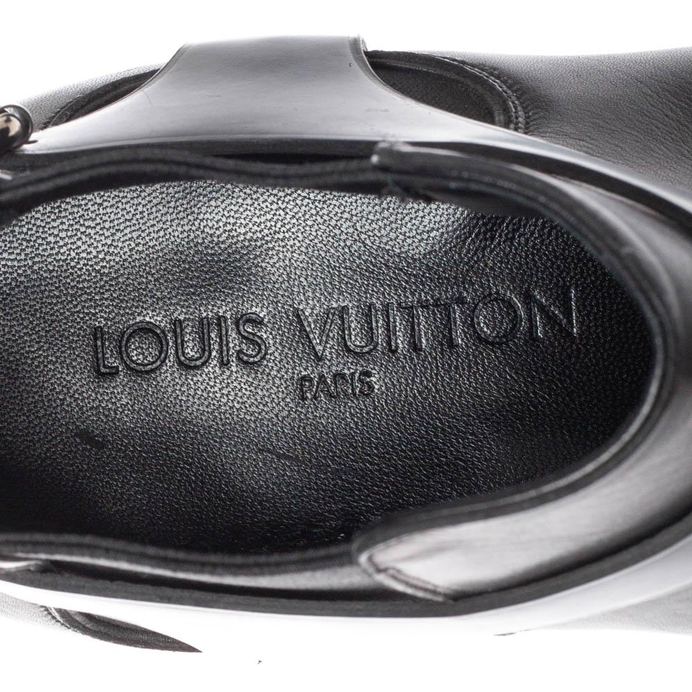 Louis Vuitton Black Leather Greenwich Ankle Boots Size 42.5 3