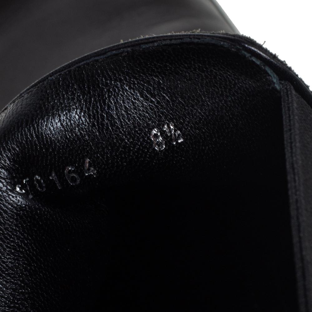 Louis Vuitton Black Leather Greenwich Ankle Boots Size 42.5 3
