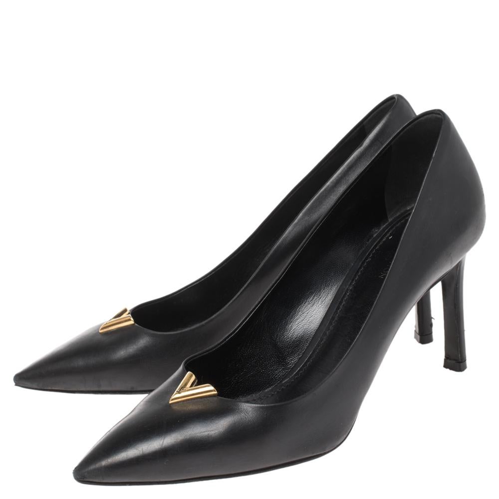louis vuitton black heels