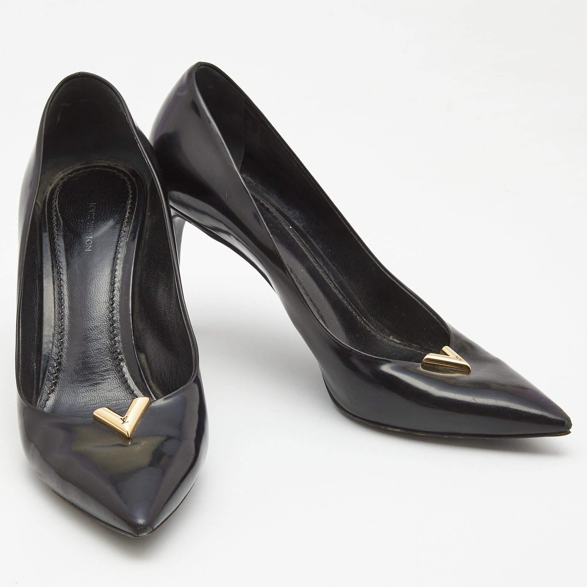 Louis Vuitton Black Leather Heartbreaker Pumps Size 39 1