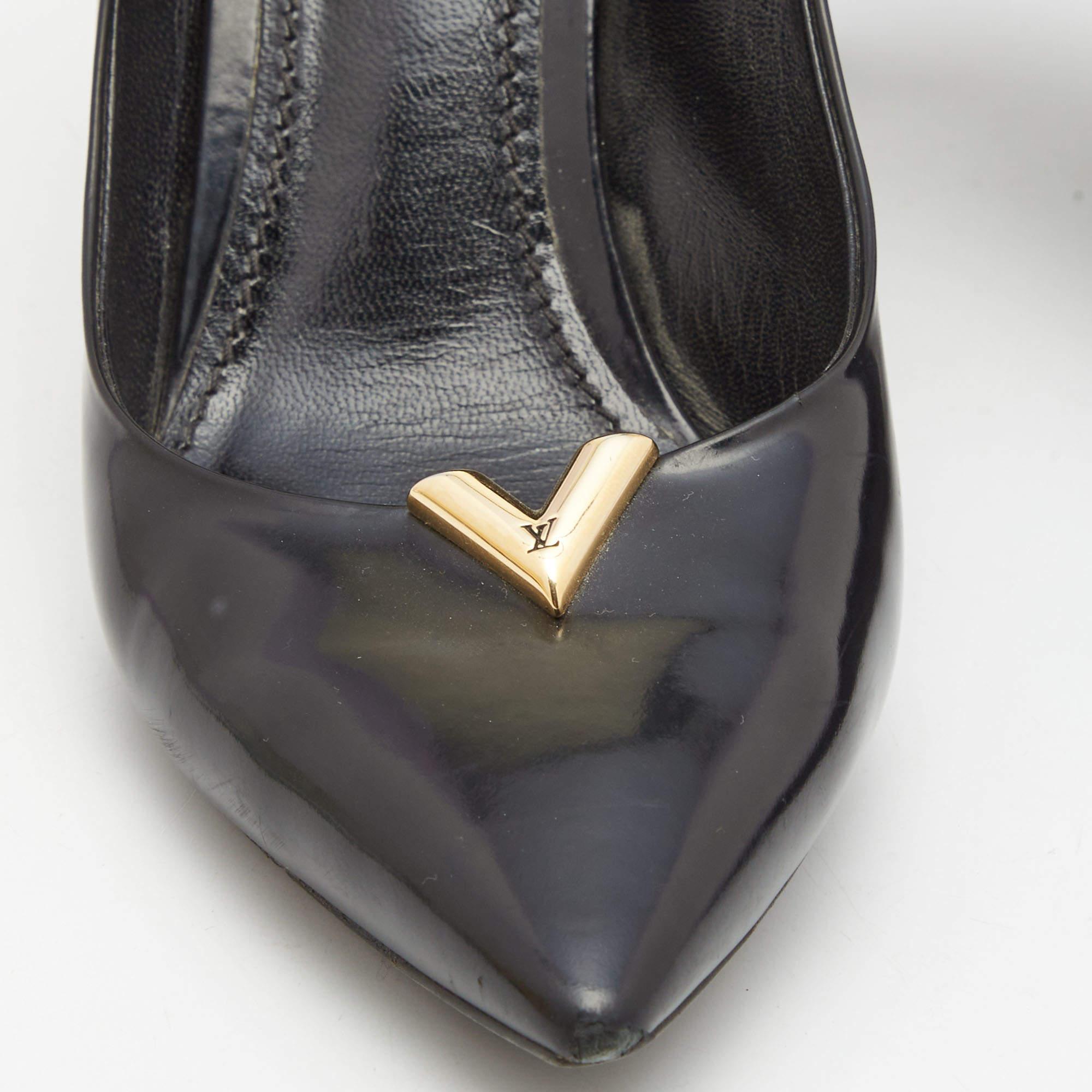 Louis Vuitton Black Leather Heartbreaker Pumps Size 39 4