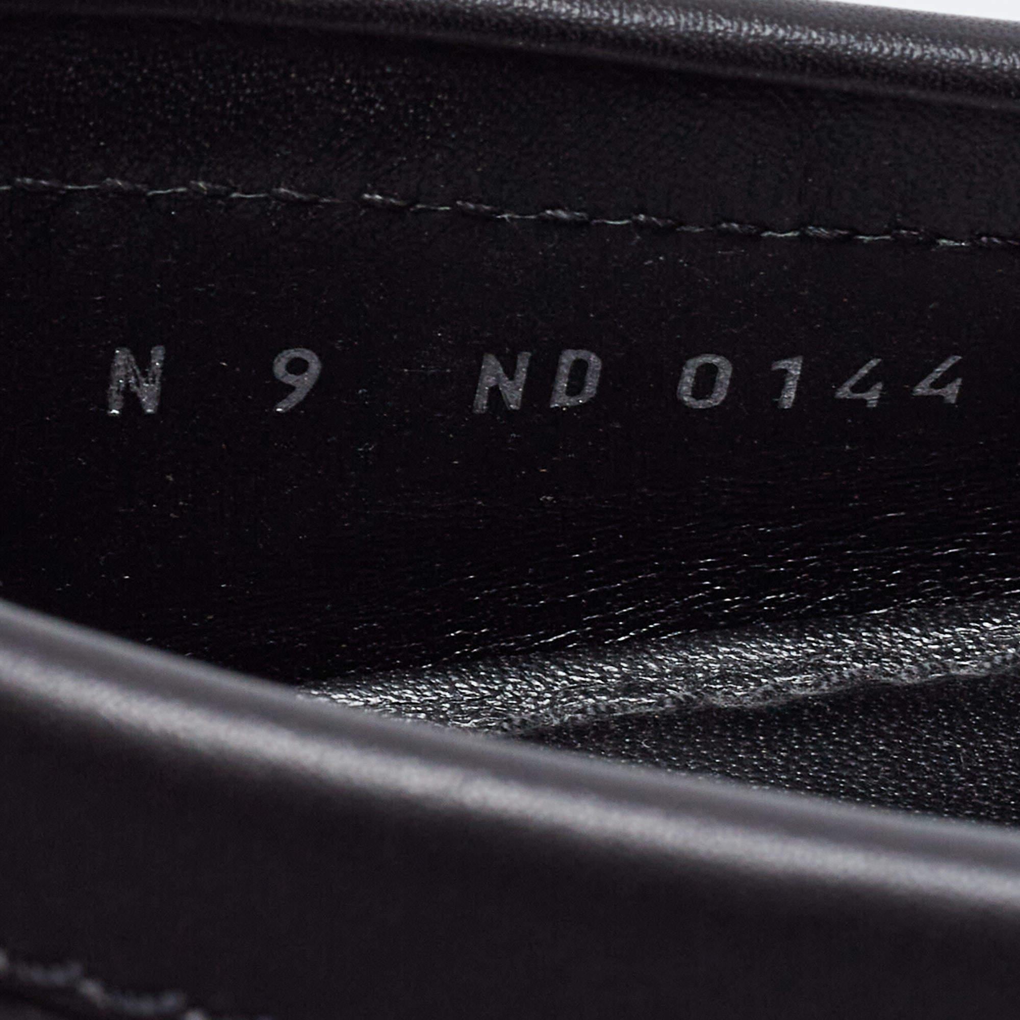 Louis Vuitton Black Leather Hockehneim Loafers Size 43 3