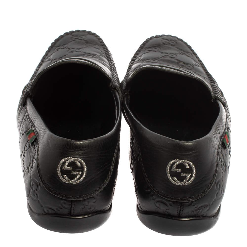 Uomo Louis Vuitton - Mocassini Hockenheim in pelle nera misura 43.5 in vendita
