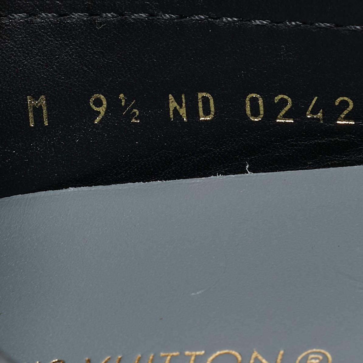 Louis Vuitton Black Leather Hockenheim Loafers Size 43.5 3