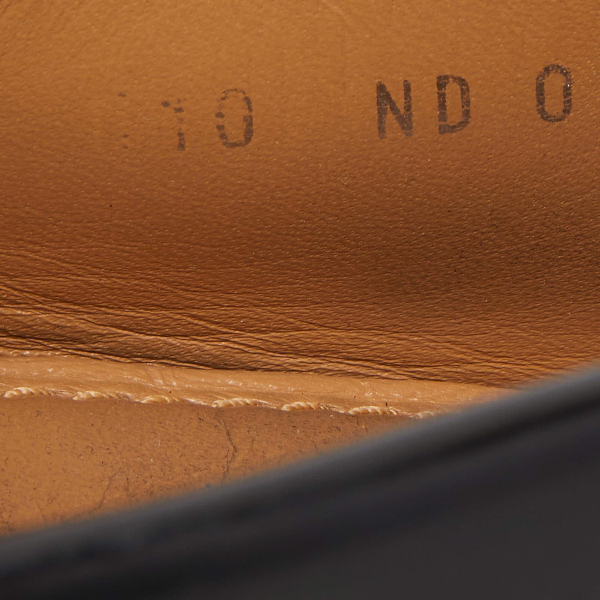 Louis Vuitton Black Leather Hockenheim Loafers Size 44 4