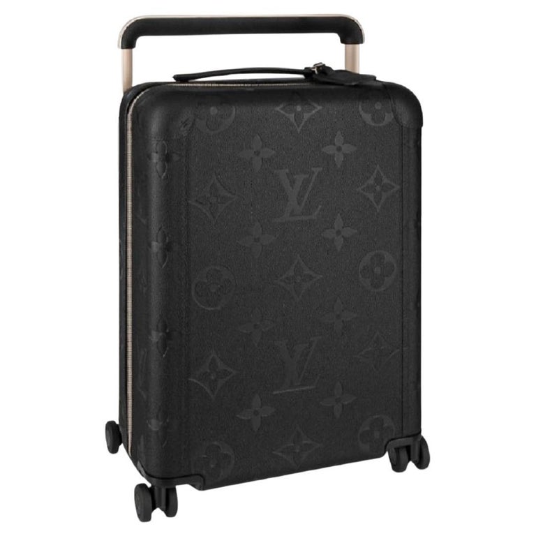 Louis Vuitton Black Leather HORIZON 55 CARRYON SUITCASE For Sale at 1stDibs