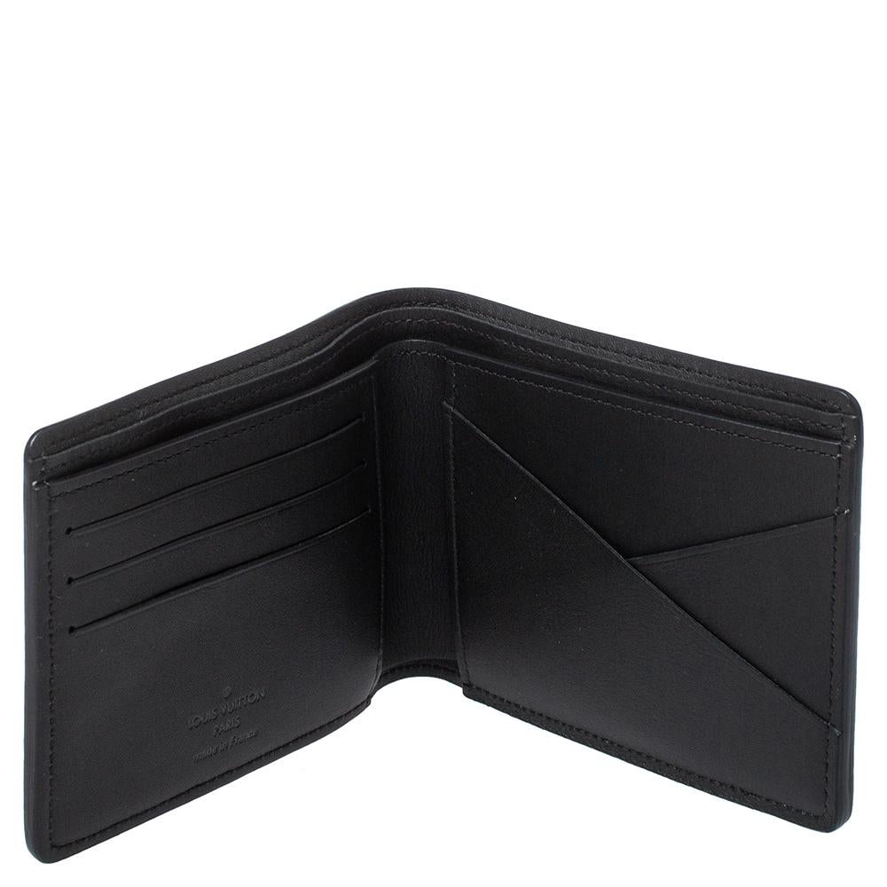 Men's Louis Vuitton Black Leather Infinity Multiple Wallet