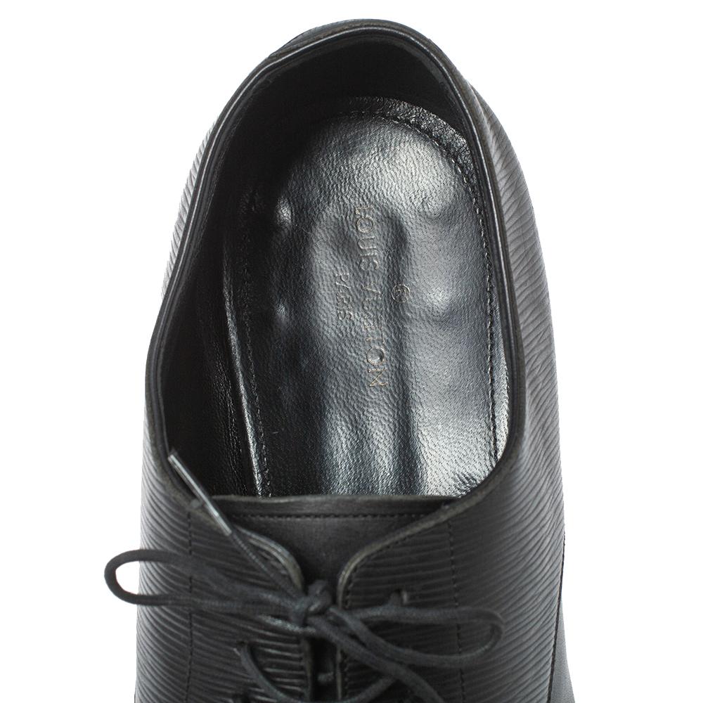 Louis Vuitton Black Leather Lace Up Oxford Size 43.5 2