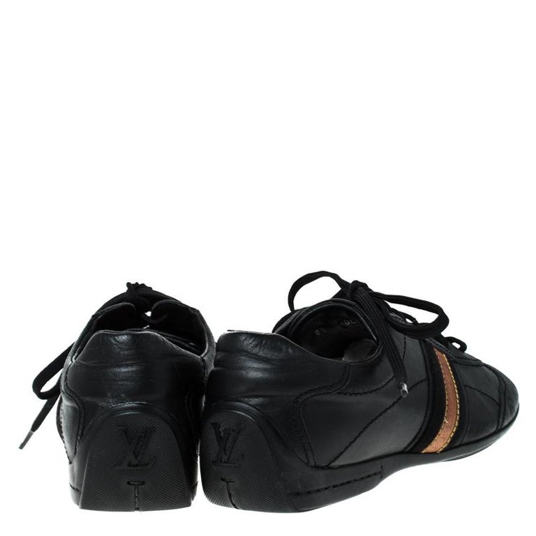 LOUIS VUITTON women's black glossy sneakers, Size EUR 40/US 8.5 (26  cm/10.2 in)