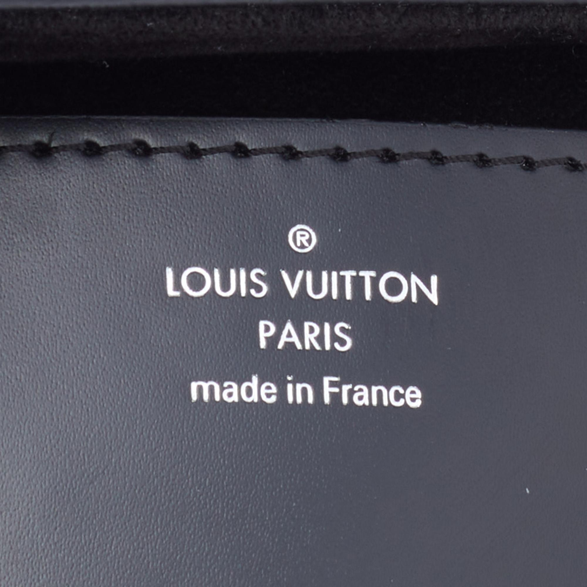 Louis Vuitton Black Leather Limited Edition Grommet Embellished Twist MM Bag 8