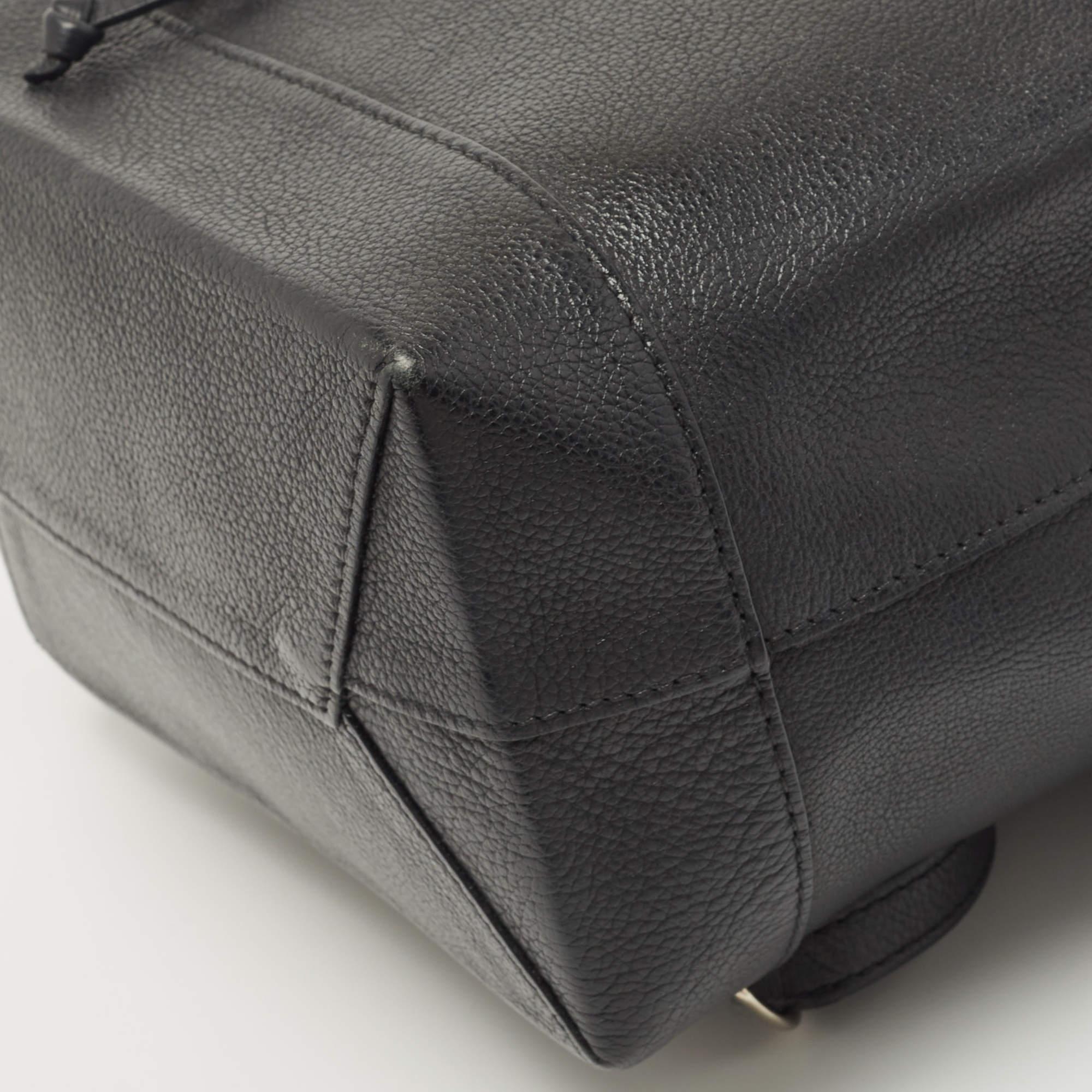 Louis Vuitton Black Leather Lockme Backpack 6