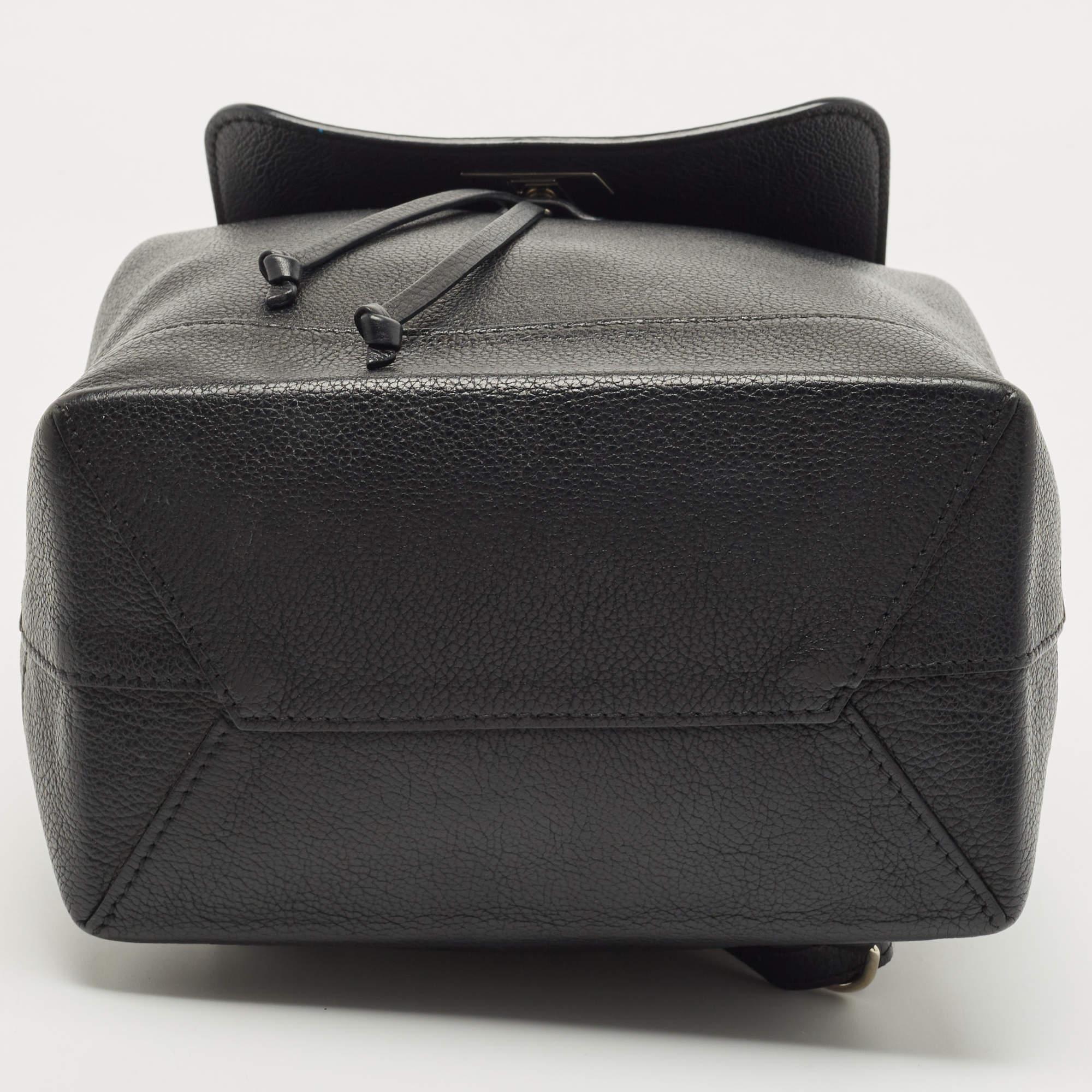 Louis Vuitton Black Leather Lockme Backpack 1