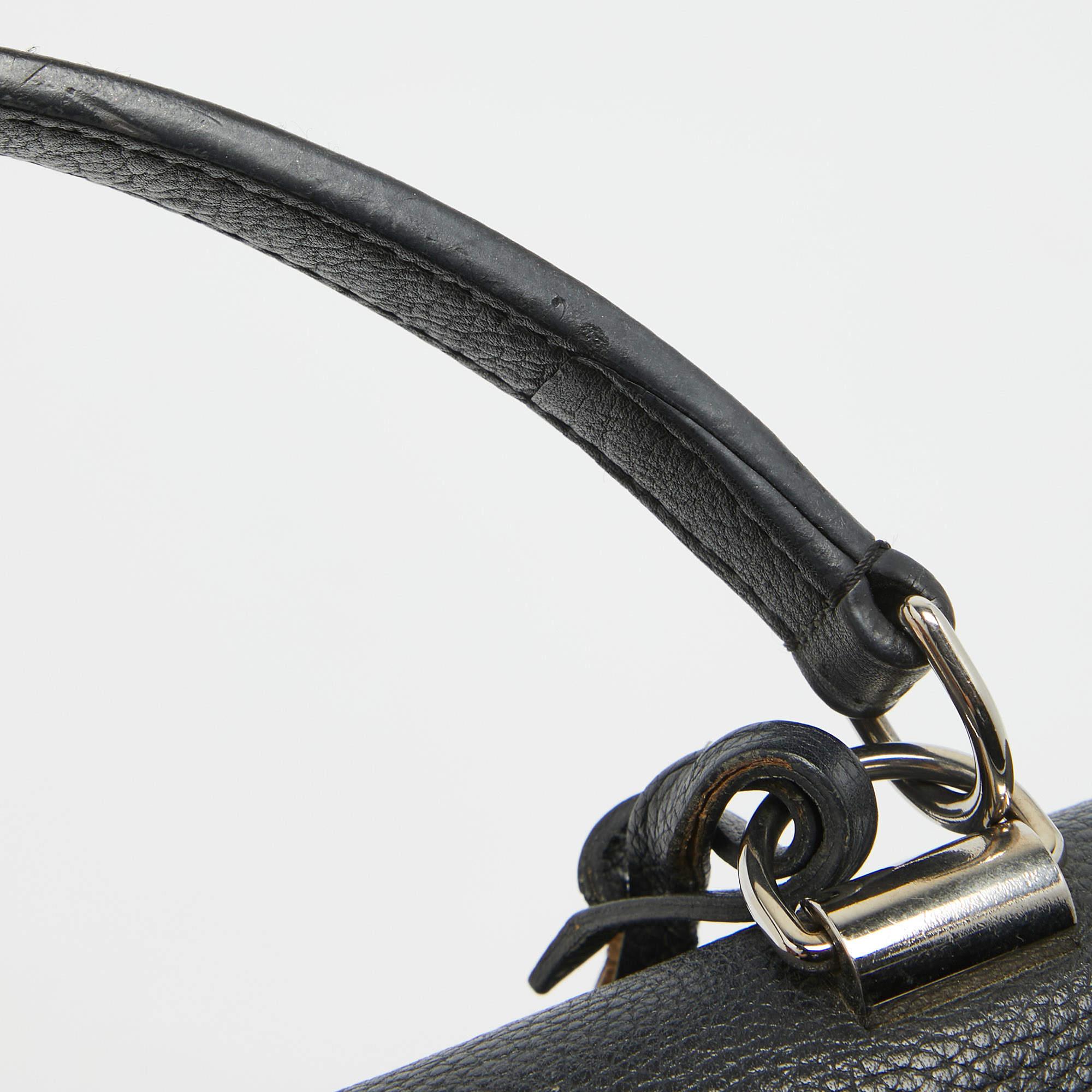 Louis Vuitton Black Leather Lockme II Bag 7