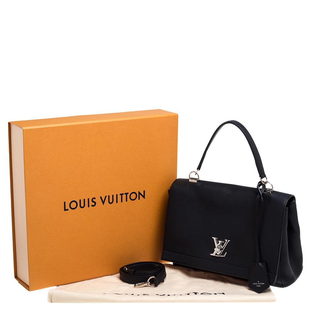 Louis Vuitton Black Leather Lockme II Bag 8