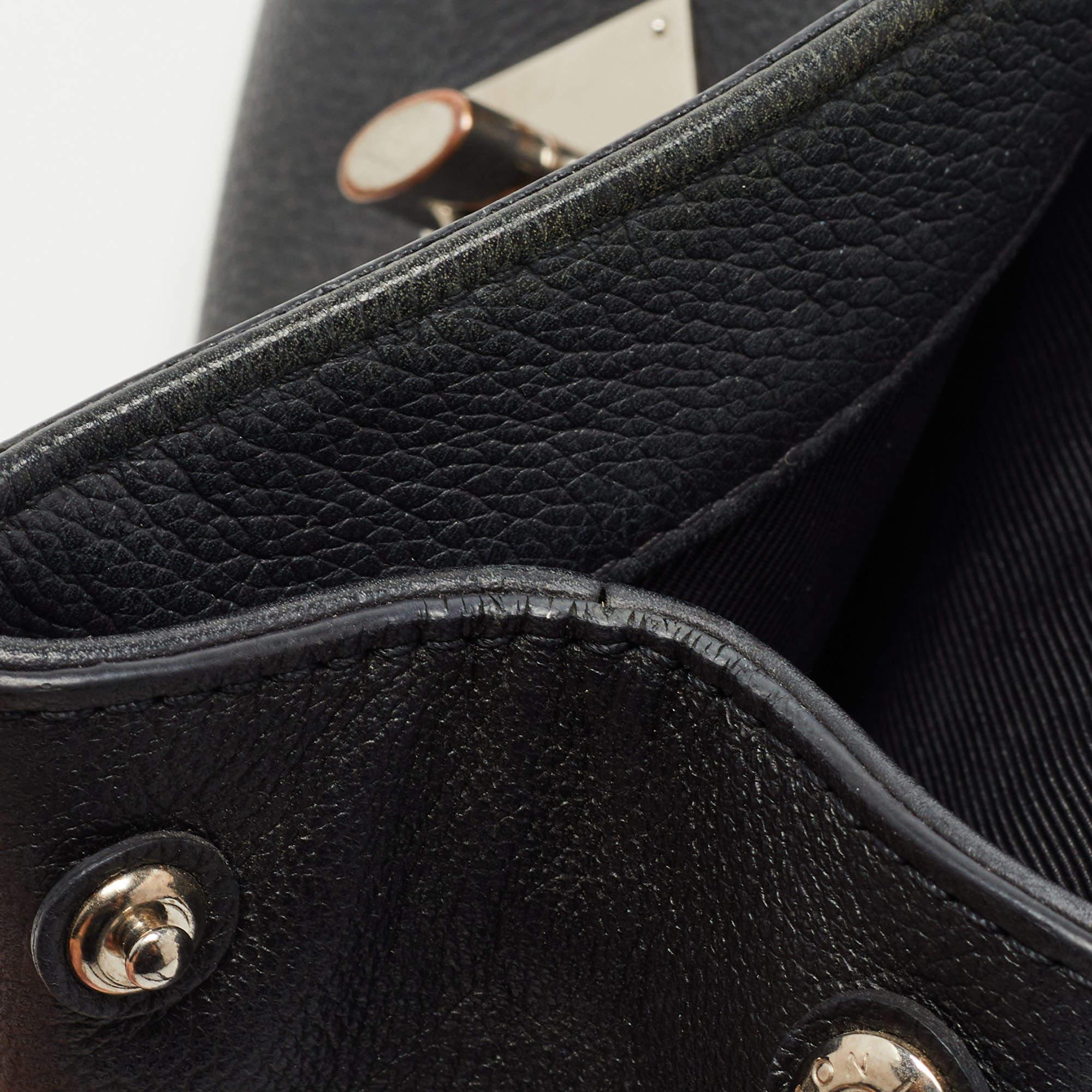 Louis Vuitton Black Leather Lockme II Bag 13