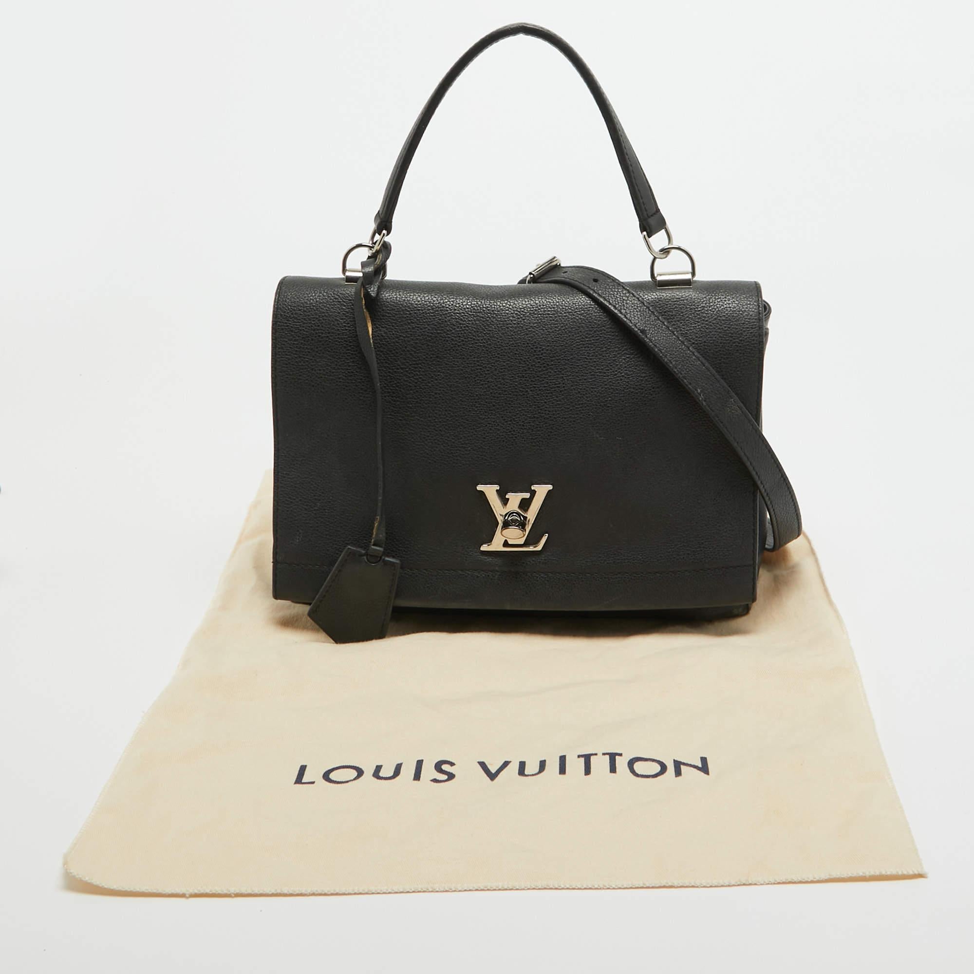 Louis Vuitton Black Leather Lockme II Bag 16
