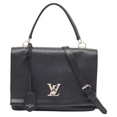 Louis Vuitton Lockme II Tasche aus schwarzem Leder