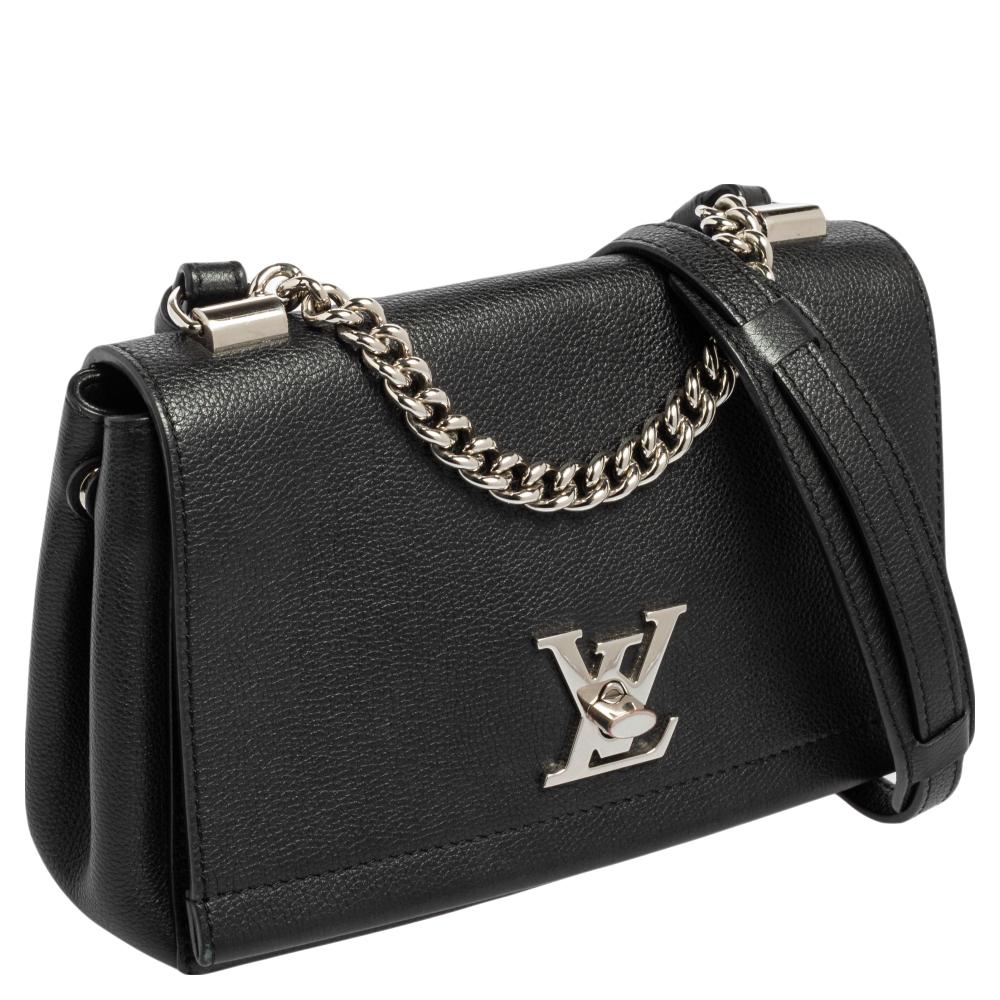 Louis Vuitton Black Leather Lockme II BB Bag 9