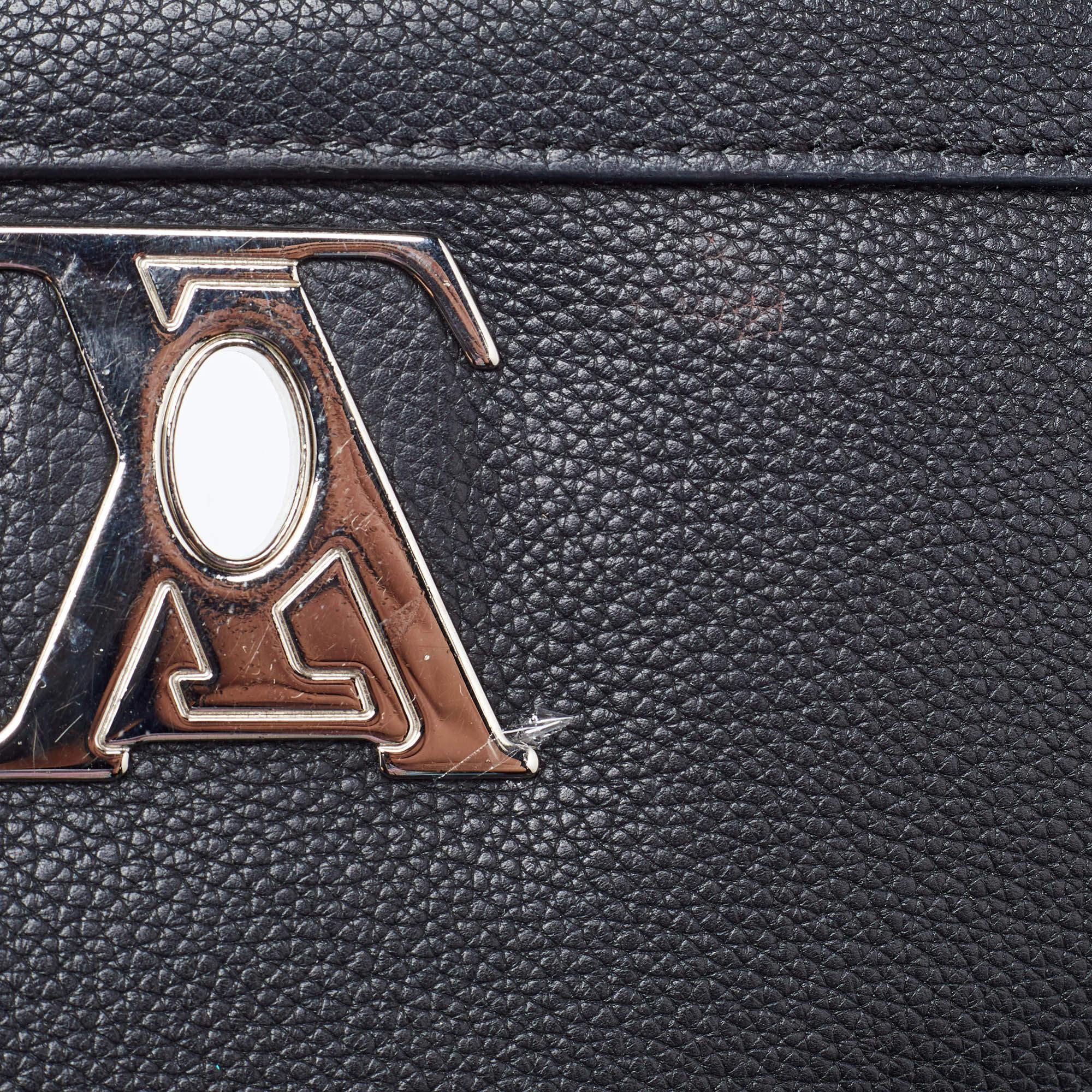 Louis Vuitton Black Leather Lockme II BB Bag 2