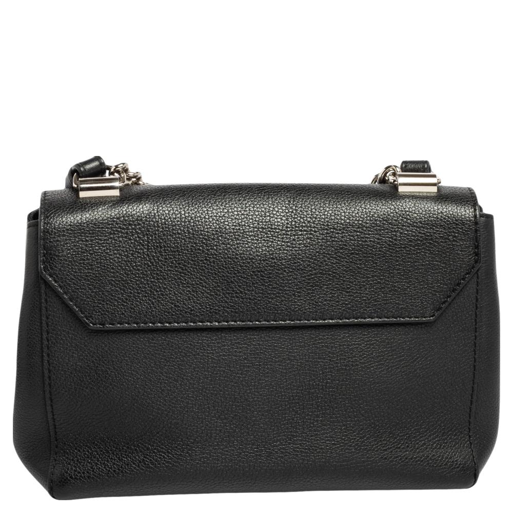 Louis Vuitton Black Leather Lockme II BB Bag 5