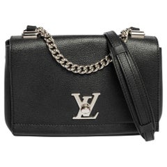 Louis Vuitton Black Calfskin Lockme Shopper For Sale at 1stDibs