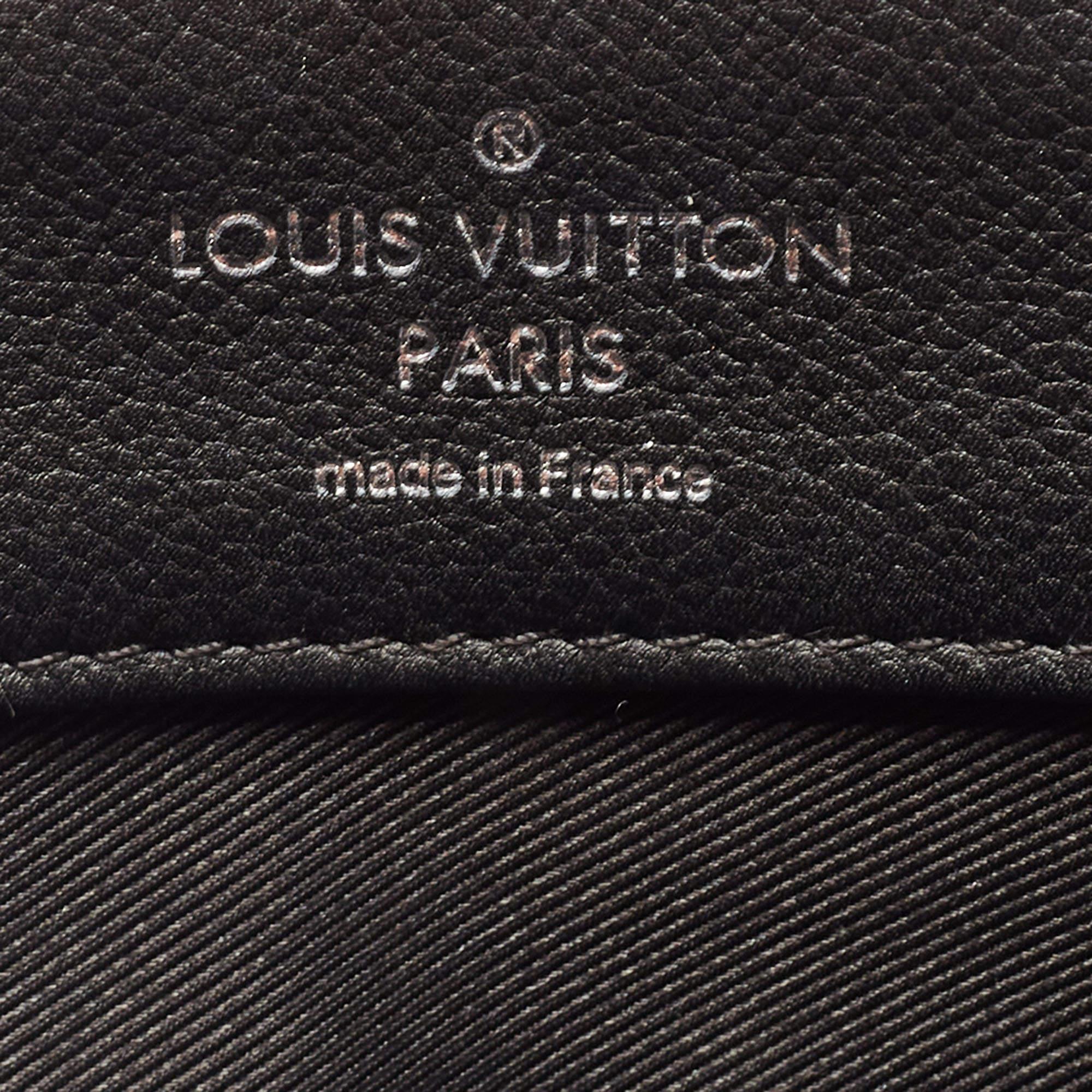Louis Vuitton Black Leather Lockme II Top Handle Bag For Sale 1