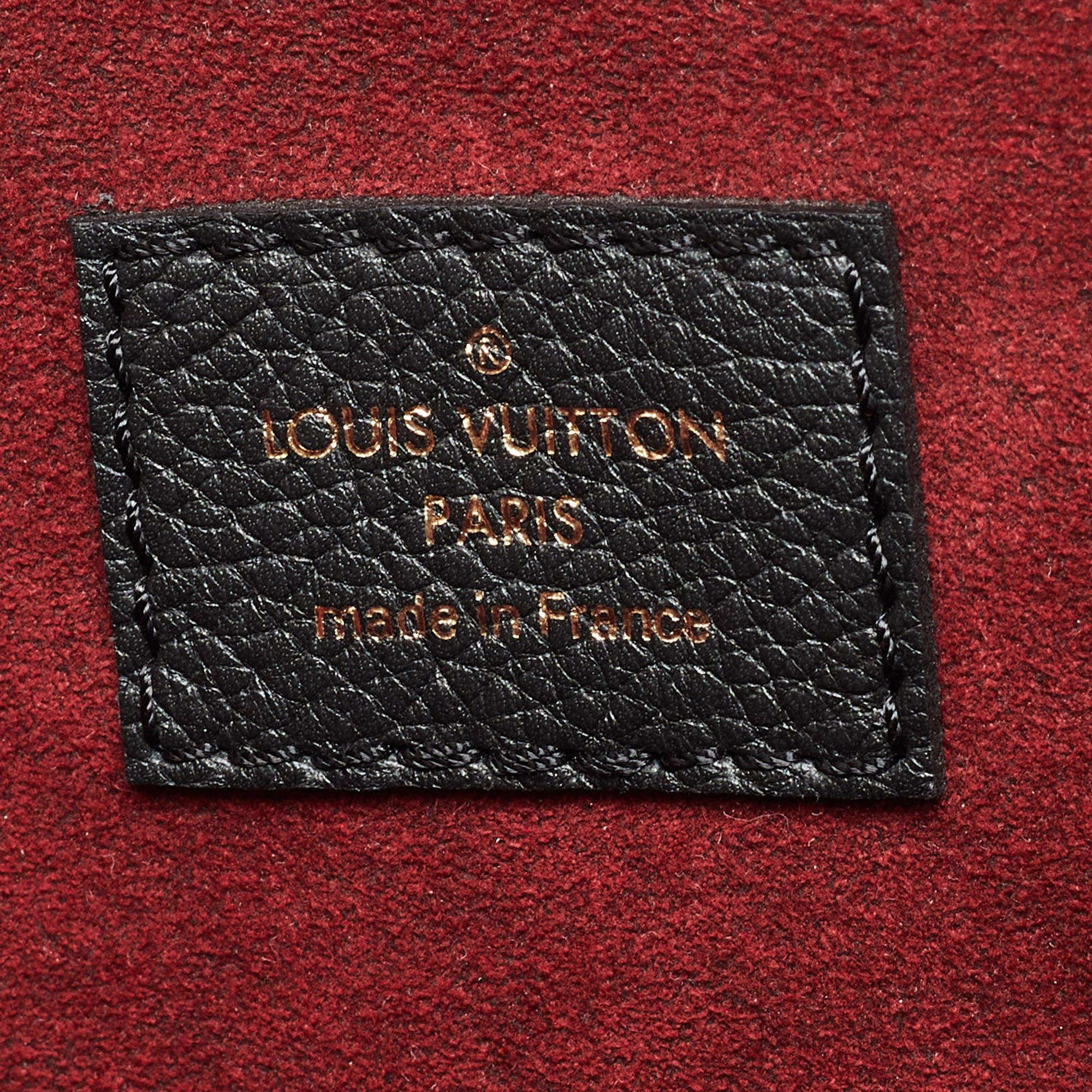Louis Vuitton Black Leather Lockme Shopper Bag For Sale 4
